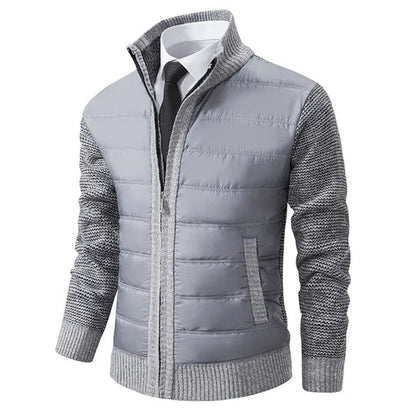 Jacke mit Strickärmeln für Herren eine ideale Wahl für den Business-Stil