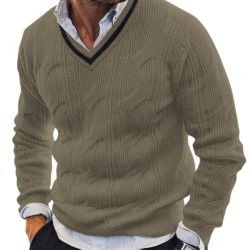 Lässiger Herrenpullover im Vintage-Stil für den Alltag