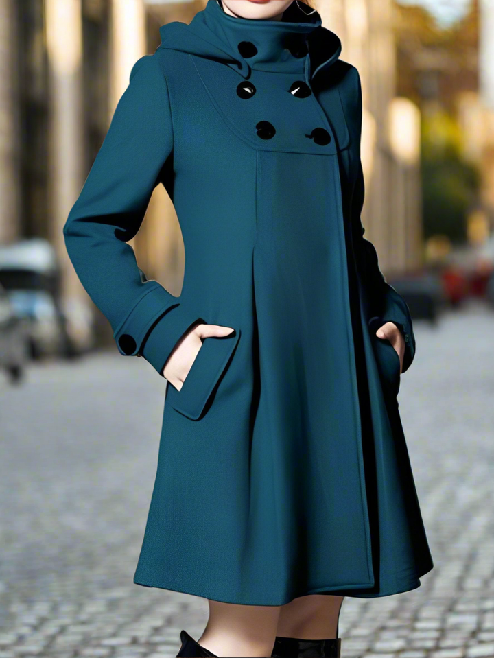 Eleganter und gemütlicher Damenmantel