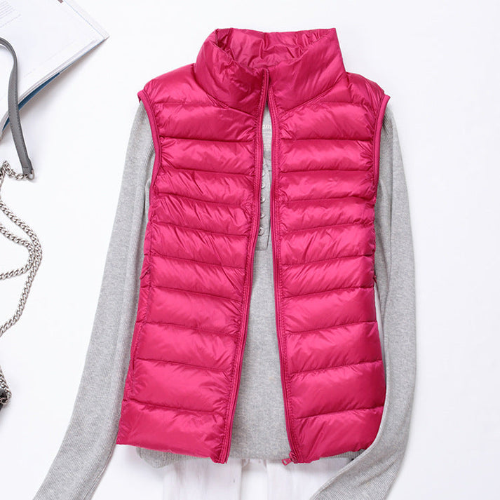 Leichte damenweste mit modernem schnitt für vielseitige outfits