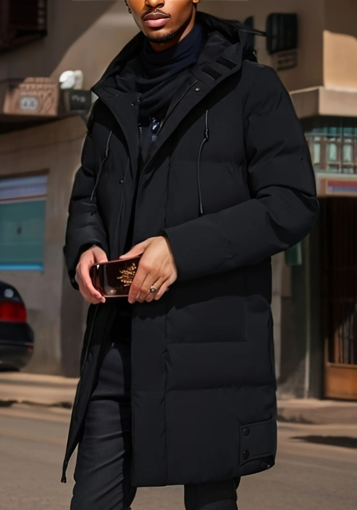 Stilvolle Herren-Winterparka für kalte Tage