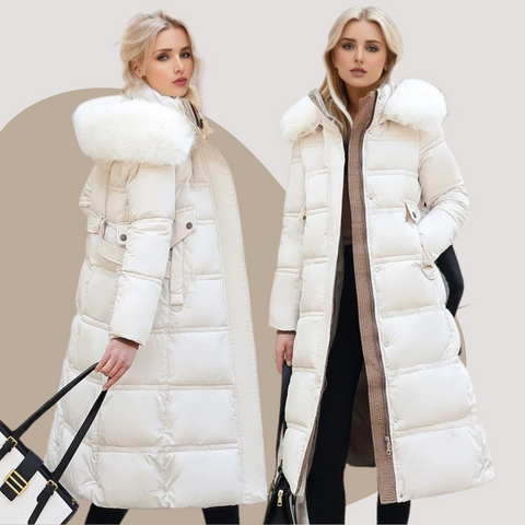 Eleganter Damen-Wintermantel mit luxuriösem Design