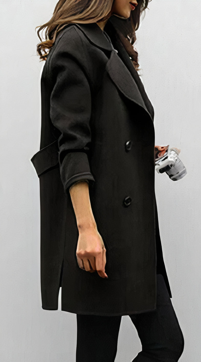Lässiger Wintermantel für Elegante Damen