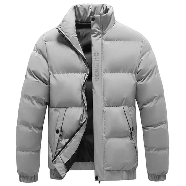 Herren Wintermantel mit klassischem Kragen und modernem Look