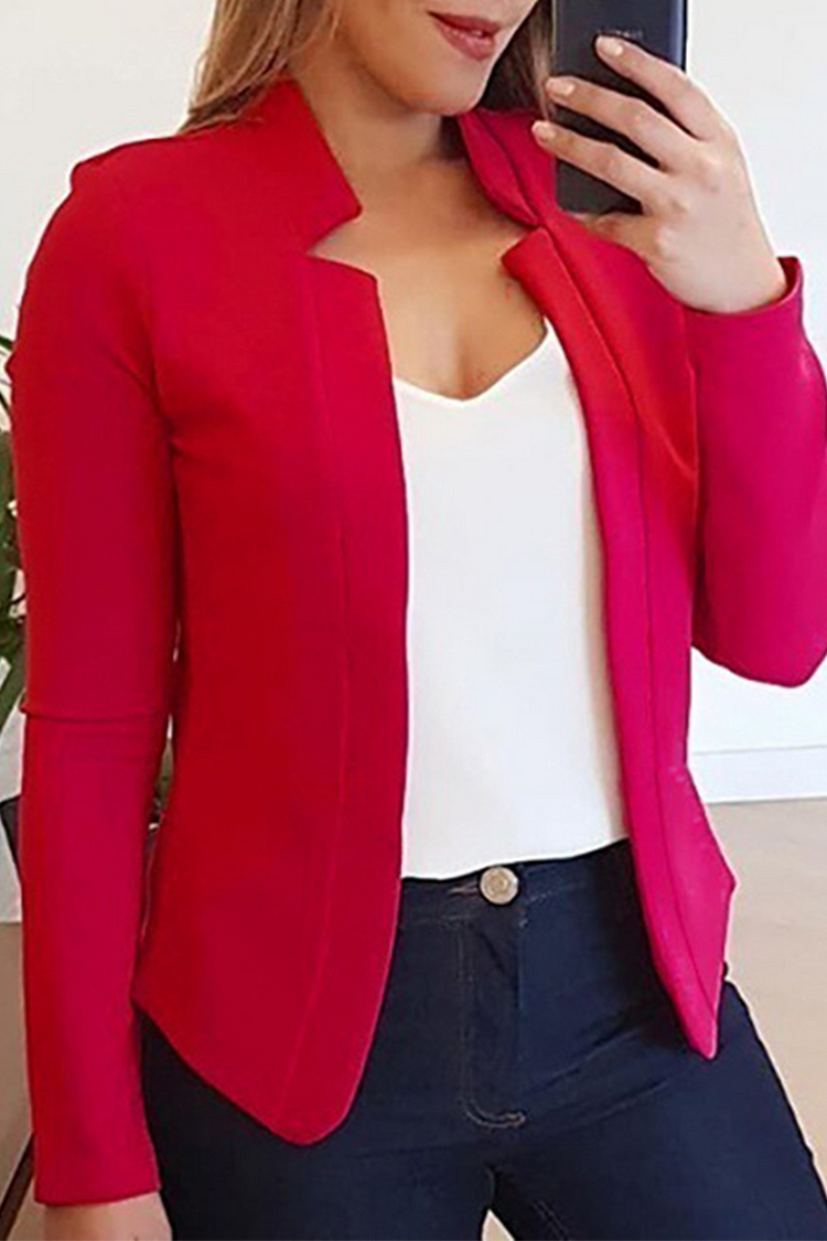 Frauen Patchwork-Jacke mit Cardigan-Kragen - Vielseitig und Stylisch