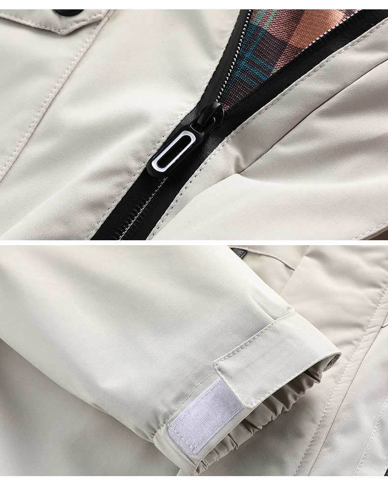 Mittellange Herrenjacke mit Kapuze funktional und stilvoll