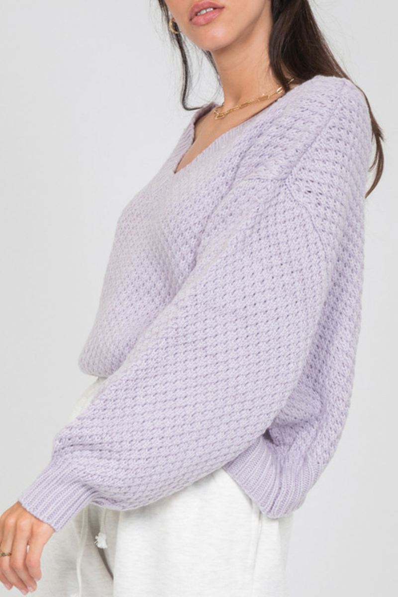 Lässige Street V-Ausschnitt Bluse mit Geteiltem Detail
