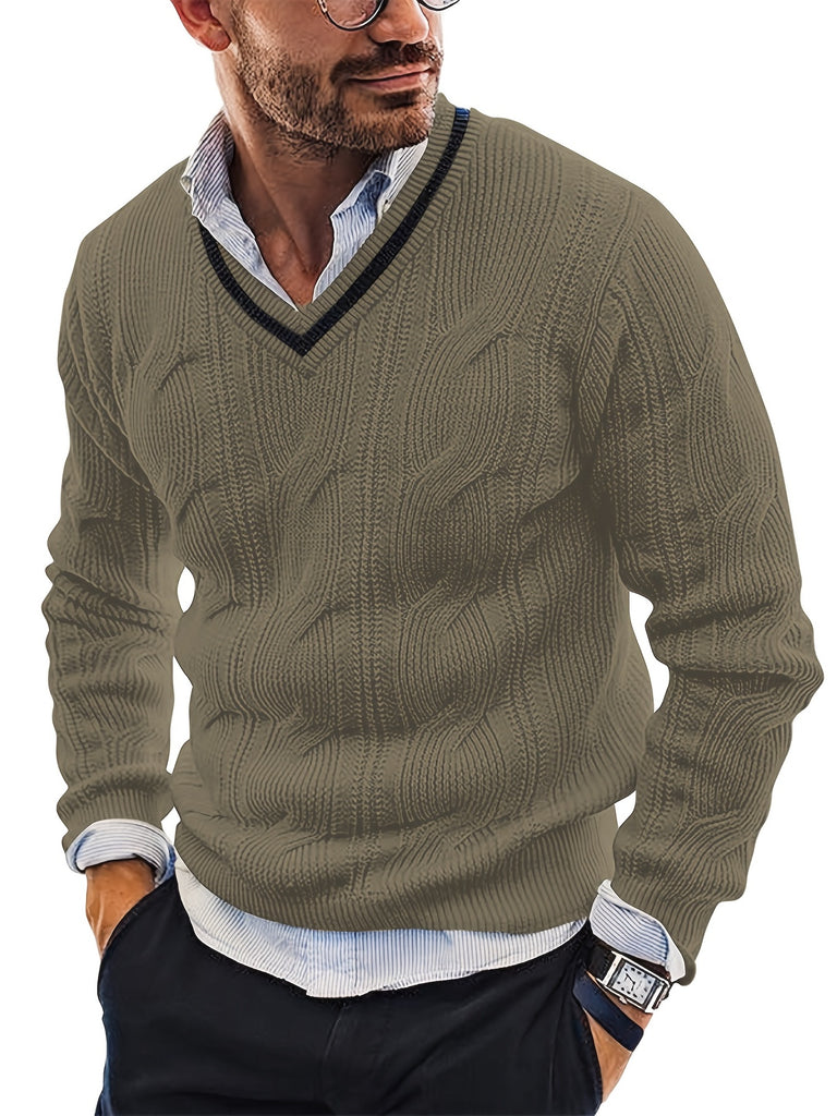 Lässiger Herrenpullover im Vintage-Stil für den Alltag