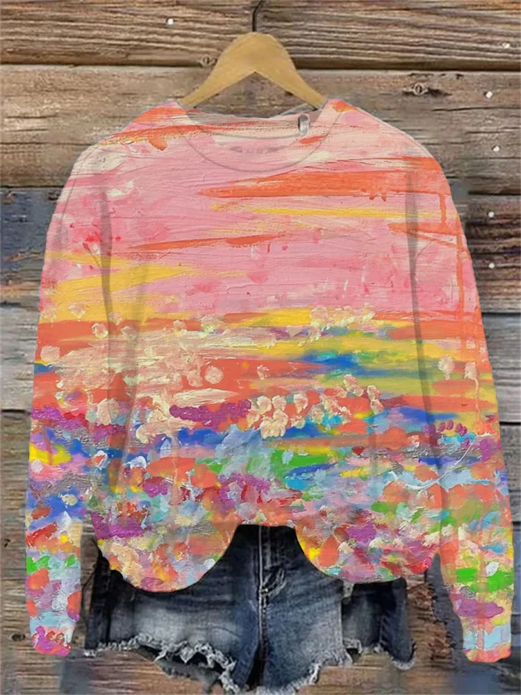 Bequemes Sweatshirt ohne Kapuze mit einzigartigem Entwurf