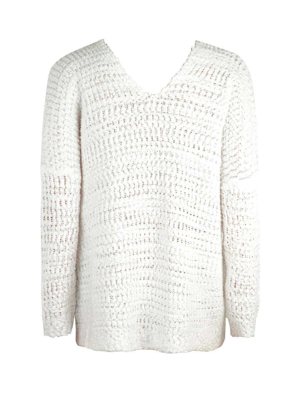 Modischer Pullover mit langen Ärmeln und asymmetrischem Schulterdesign