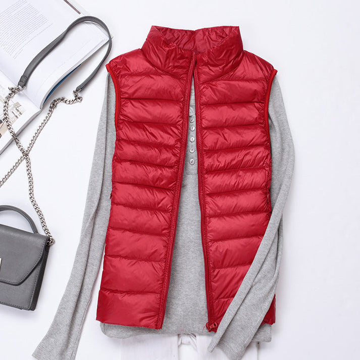 Leichte damenweste mit modernem schnitt für vielseitige outfits