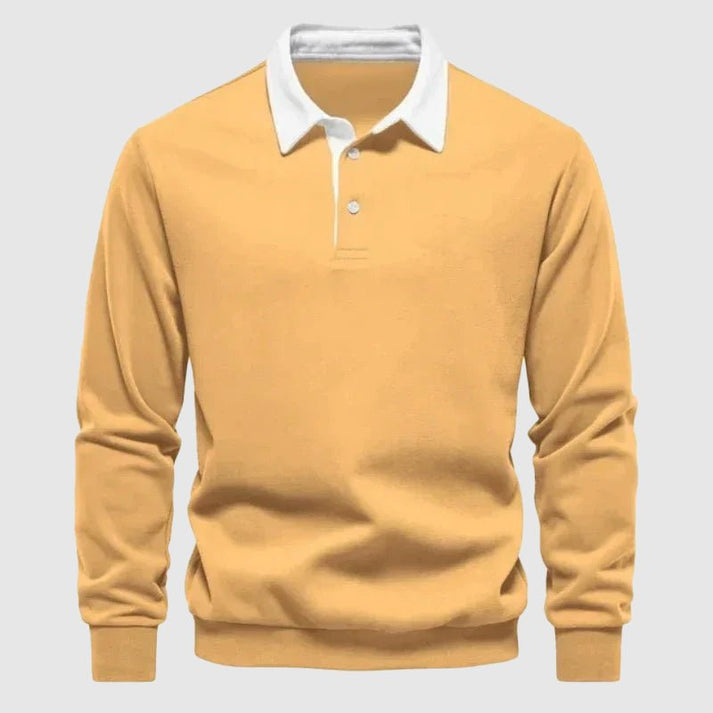 Langarm Poloshirt für Herren mit lässigem Schnitt und stilvollem Design