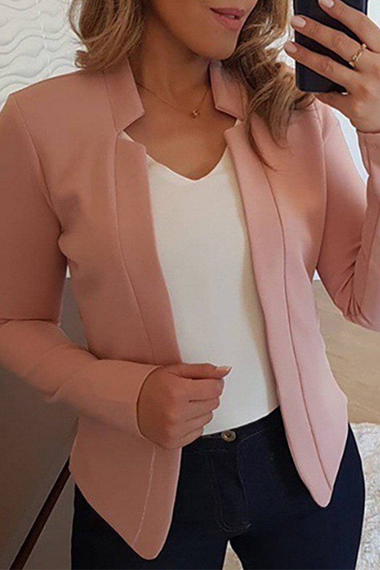 Frauen Patchwork-Jacke mit Cardigan-Kragen - Vielseitig und Stylisch