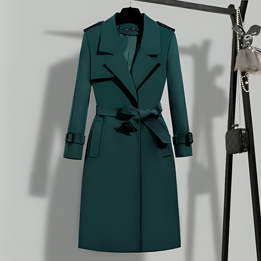 Eleganter Damen-Trenchcoat für den Herbst mit figurnaher Passform