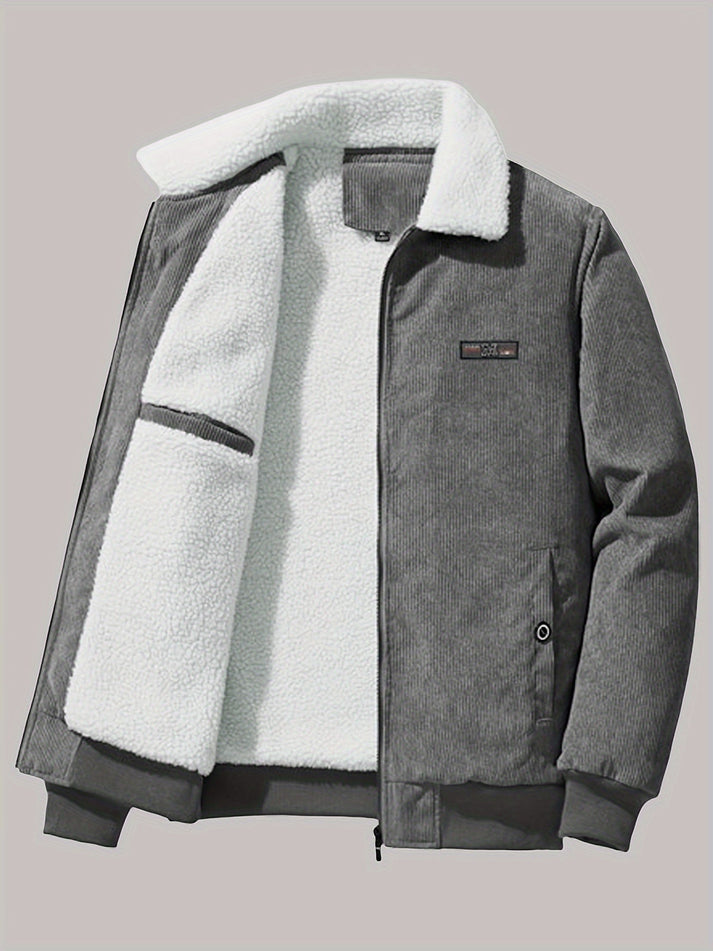 Retro Winterjacke mit Langarm für Herren