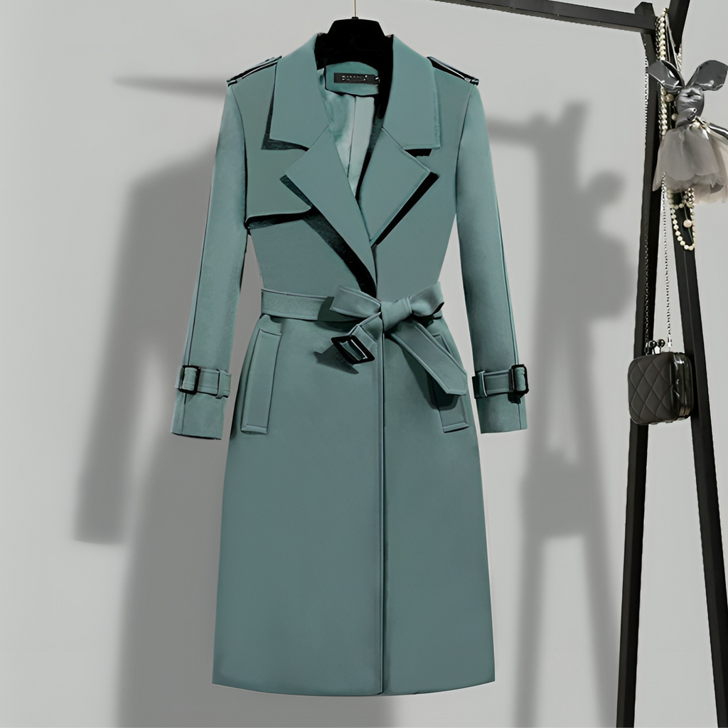 Eleganter Damen-Trenchcoat für den Herbst mit figurnaher Passform