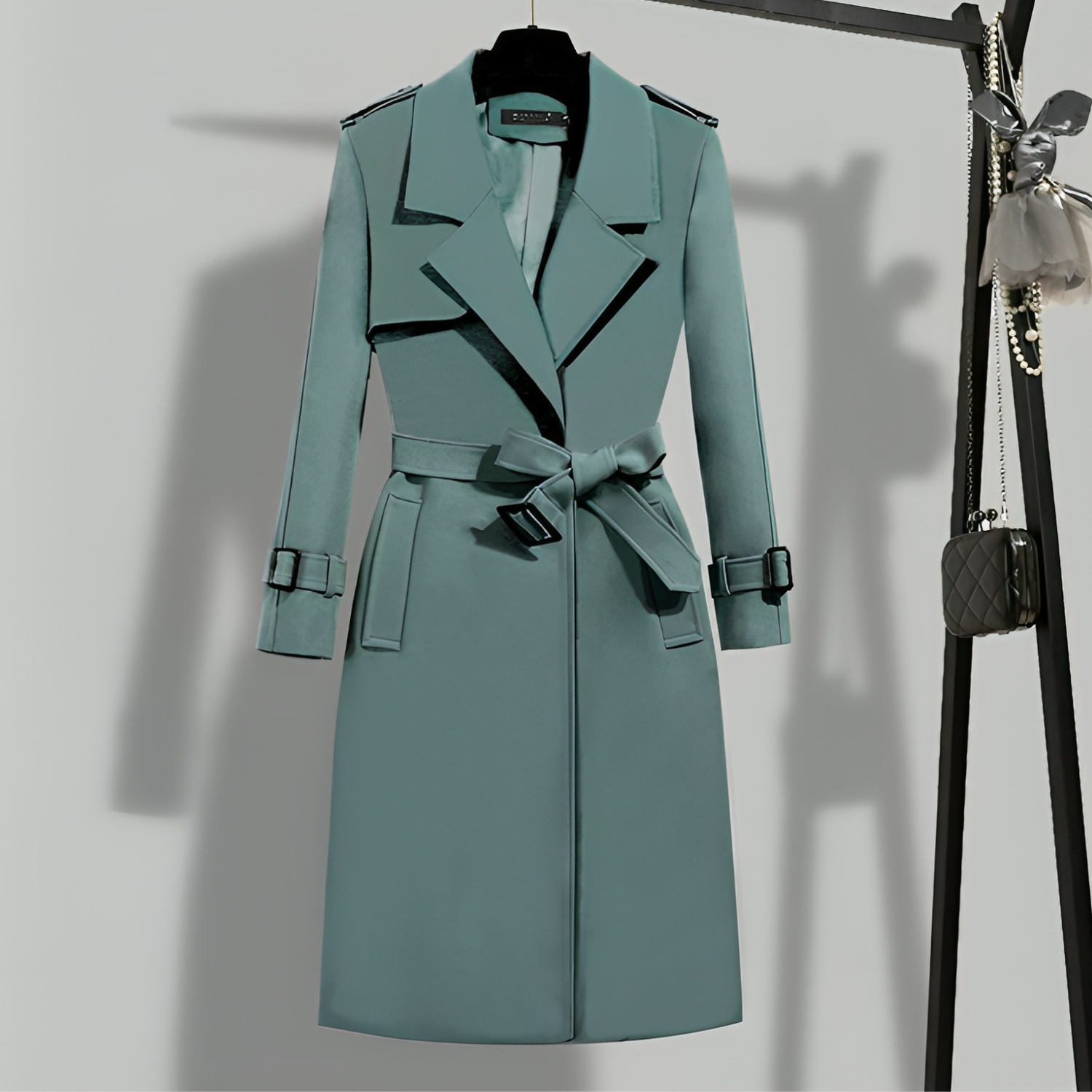 Eleganter Damen-Trenchcoat für den Herbst mit figurnaher Passform