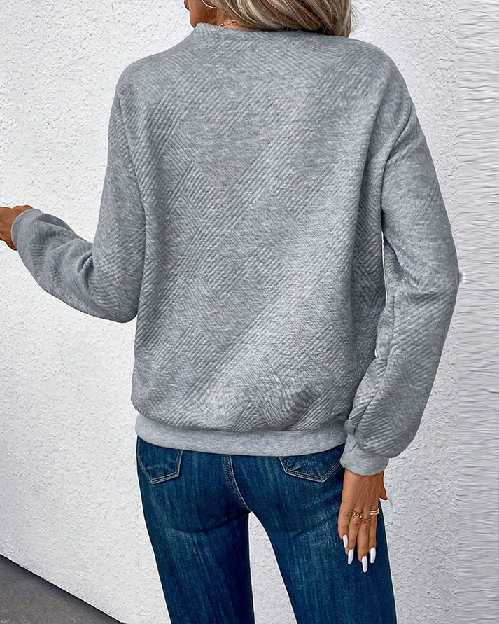 Eleganter Damenpullover mit modischem Kragen für einen stilvollen Look