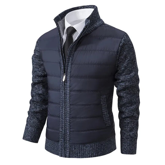 Jacke mit Strickärmeln für Herren eine ideale Wahl für den Business-Stil