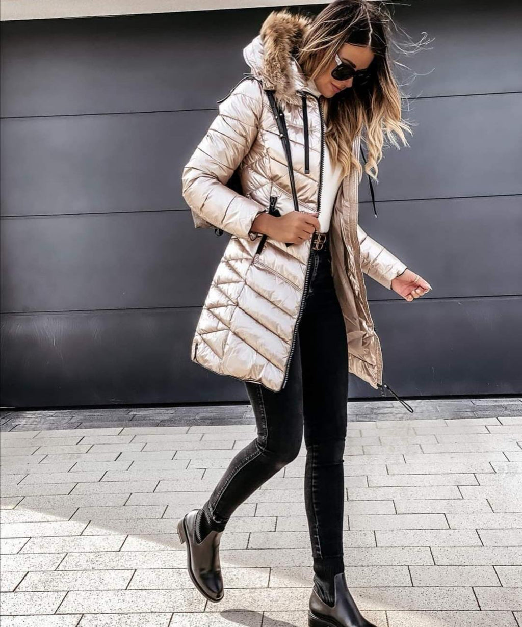 Elegante Damen-Winterjacke ideal für kalte Tage