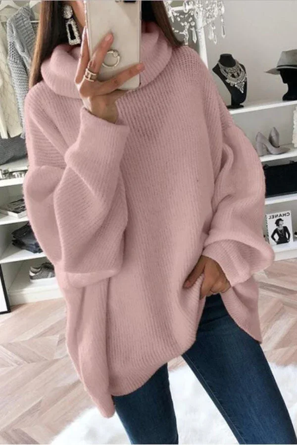 Bequemer Oversized Strickpullover - Langärmliges Mode-Essential