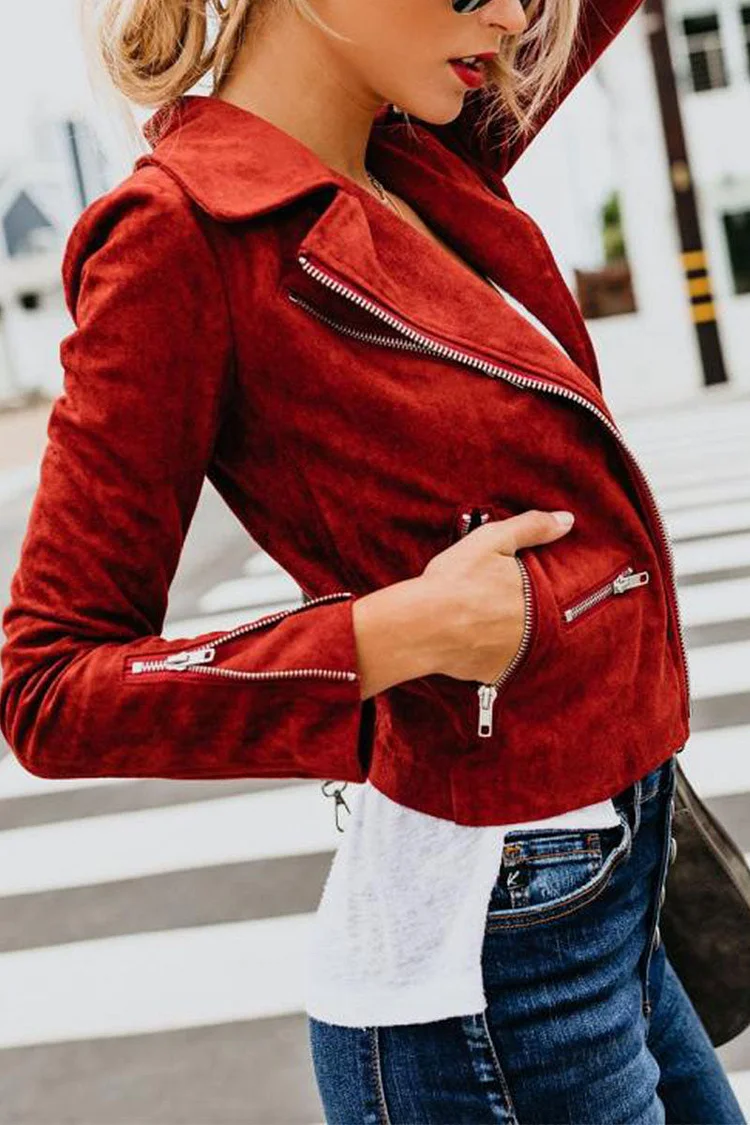 Moderne Streetstyle-Jacke mit Reverskragen und klassischem Design