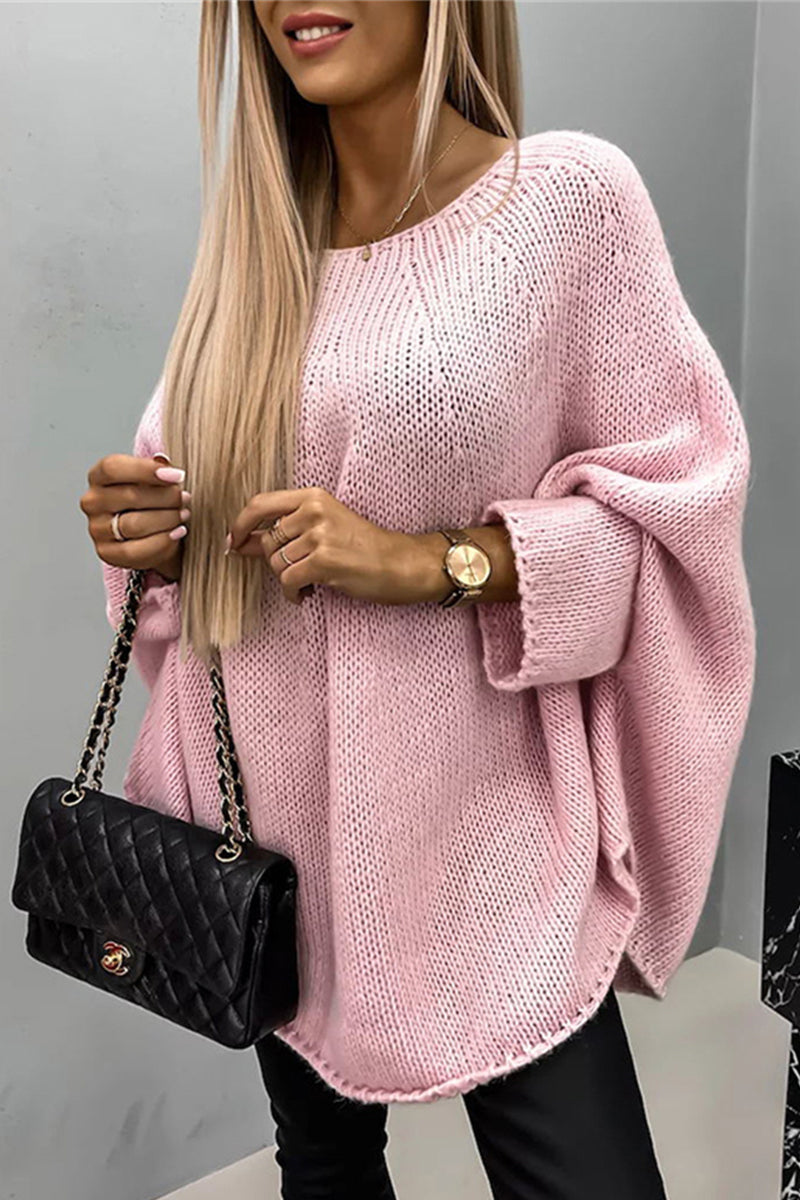 Schlichte Freizeit Bluse mit Rundhalsausschnitt – Eindeutig und Elegant