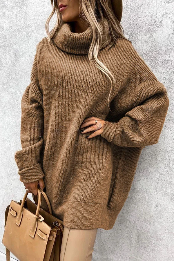 Bequemer Oversized Strickpullover - Langärmliges Mode-Essential