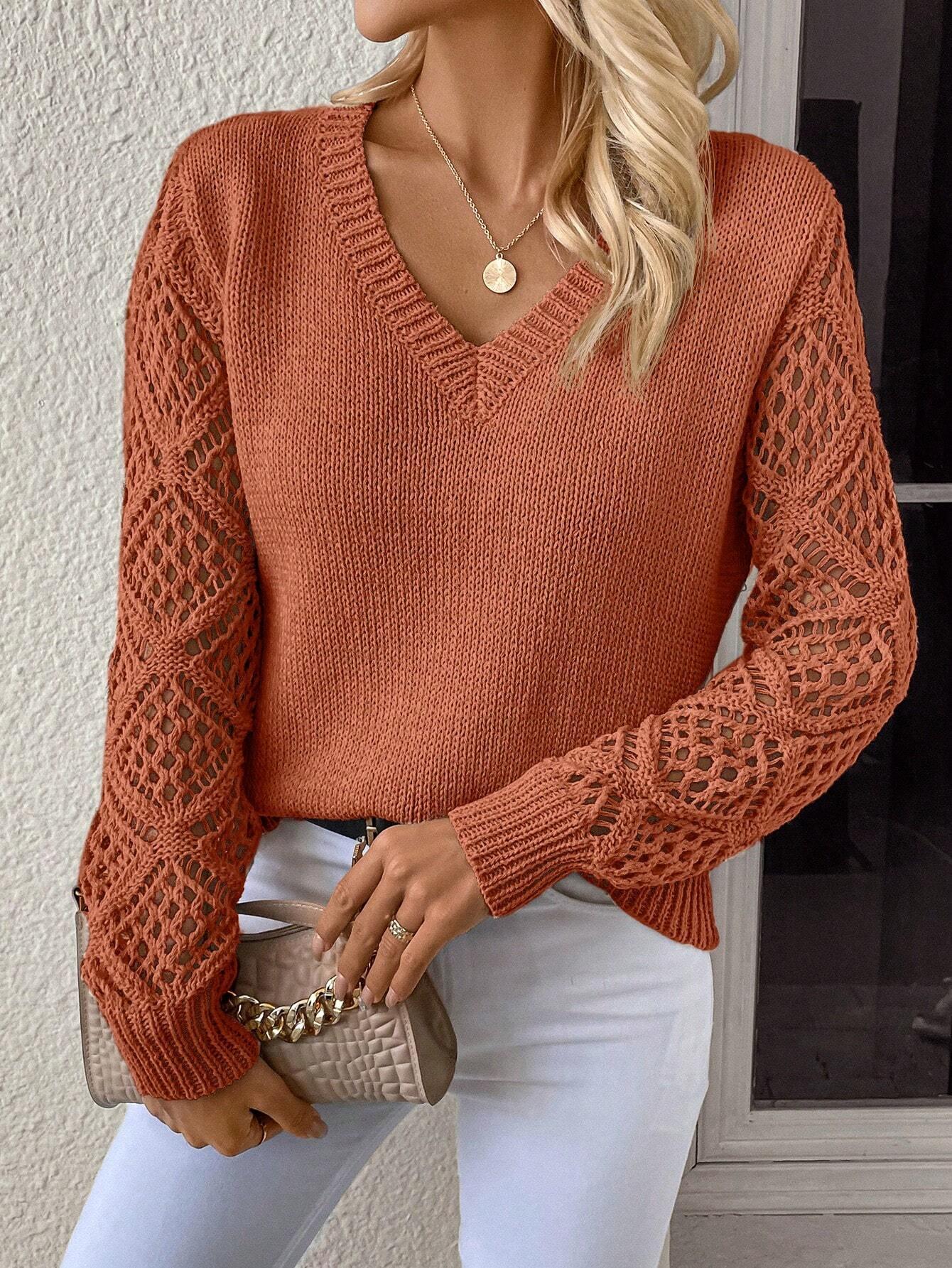 Damenpullover mit interessantem und modernem Ärmel-Design