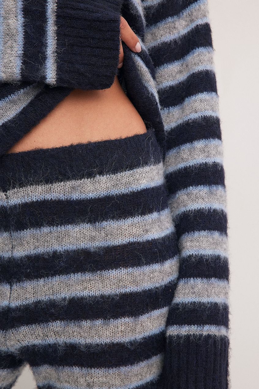 Gestreiftes Lässiges Zweiteiliges Set für Damen