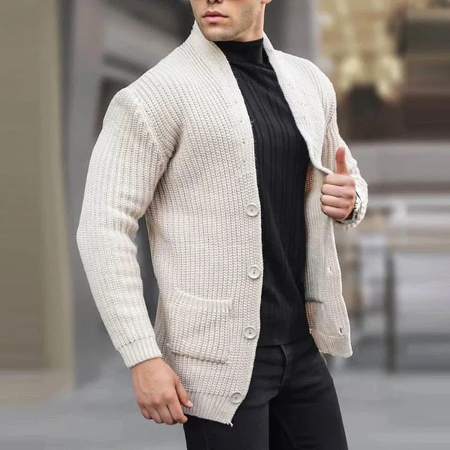 Stilvoller Herren-Cardigan für Kalte Tage