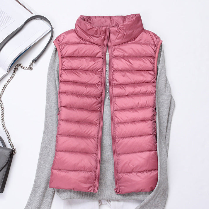 Leichte damenweste mit modernem schnitt für vielseitige outfits
