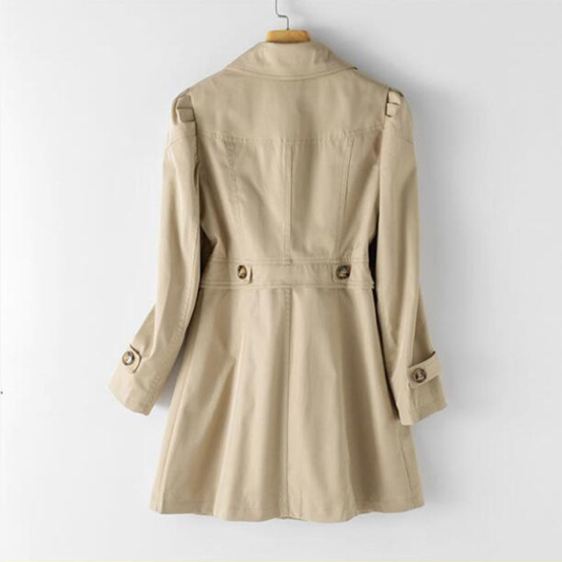 Eleganter Damen-Midi-Trenchcoat – Ideal für den Alltag