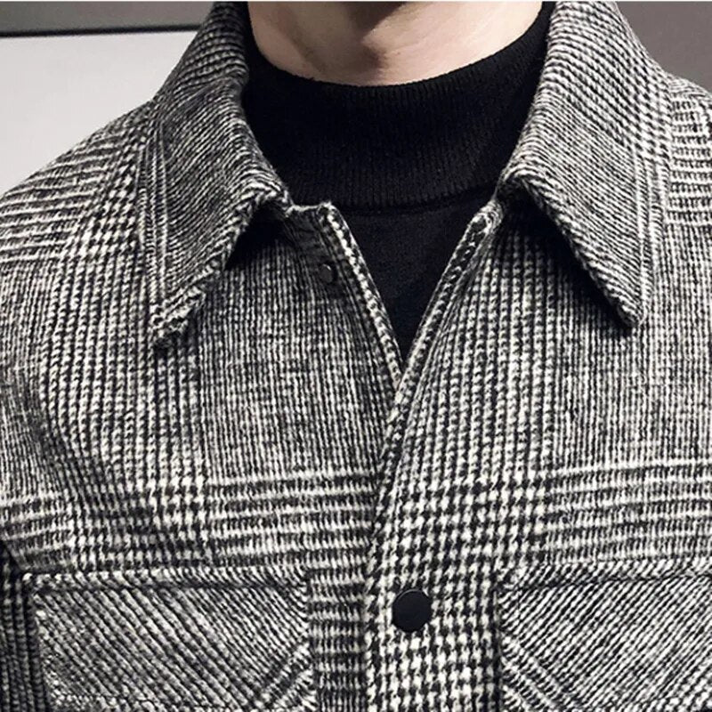Klassische Herrenjacke mit Karomuster - Vielseitig und Stilvoll für Jede Jahreszeit