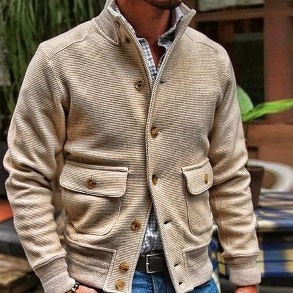 Elegante Jacke mit Knopfverschluss für den Alltag