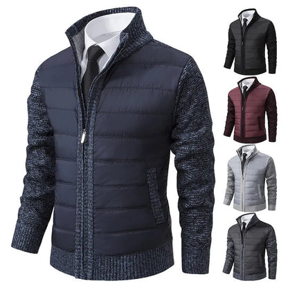 Jacke mit Strickärmeln für Herren eine ideale Wahl für den Business-Stil