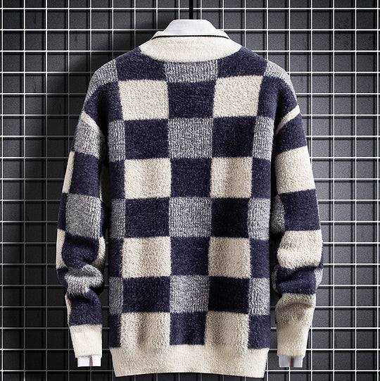 Klassischer Rundhals Pullover für Herren – Perfekt zum Layering