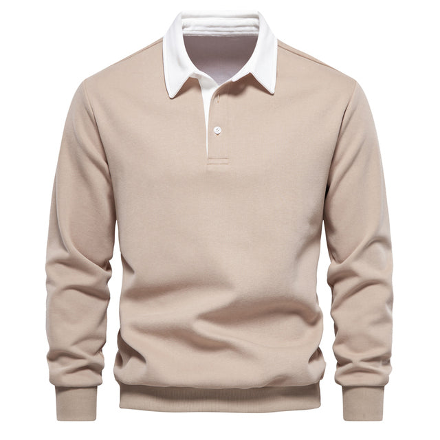 Herren Polopullover mit langen Ärmeln ideal für einen modernen und lässigen Look im Alltag
