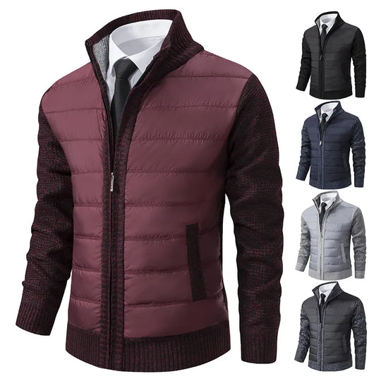 Jacke mit Strickärmeln für Herren eine ideale Wahl für den Business-Stil