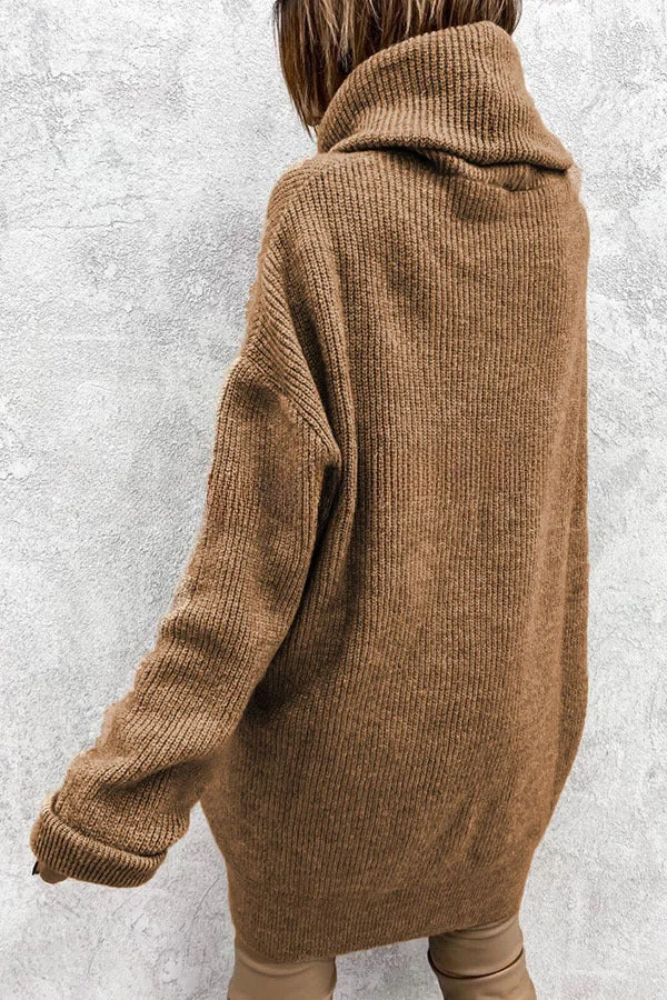 Bequemer Oversized Strickpullover - Langärmliges Mode-Essential