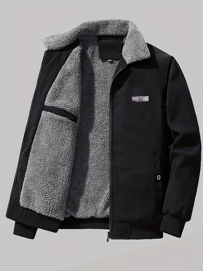 Retro Winterjacke mit Langarm für Herren