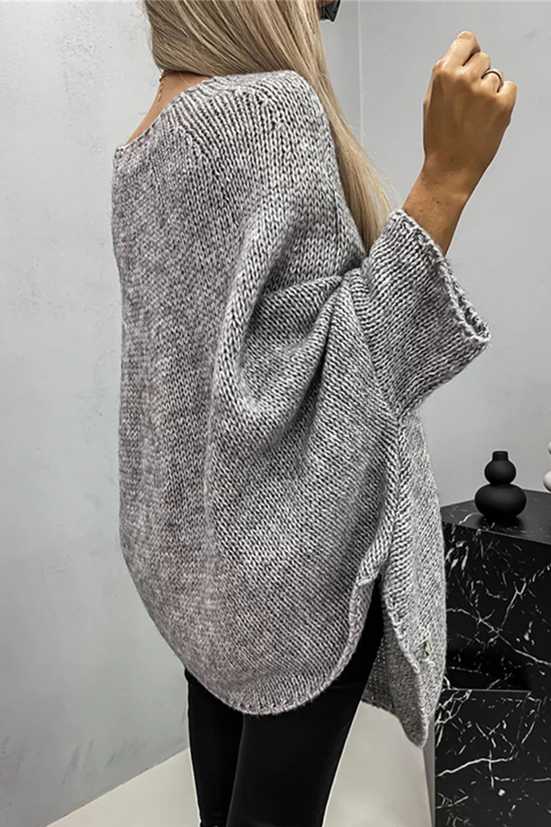 Schlichte Freizeit Bluse mit Rundhalsausschnitt – Eindeutig und Elegant