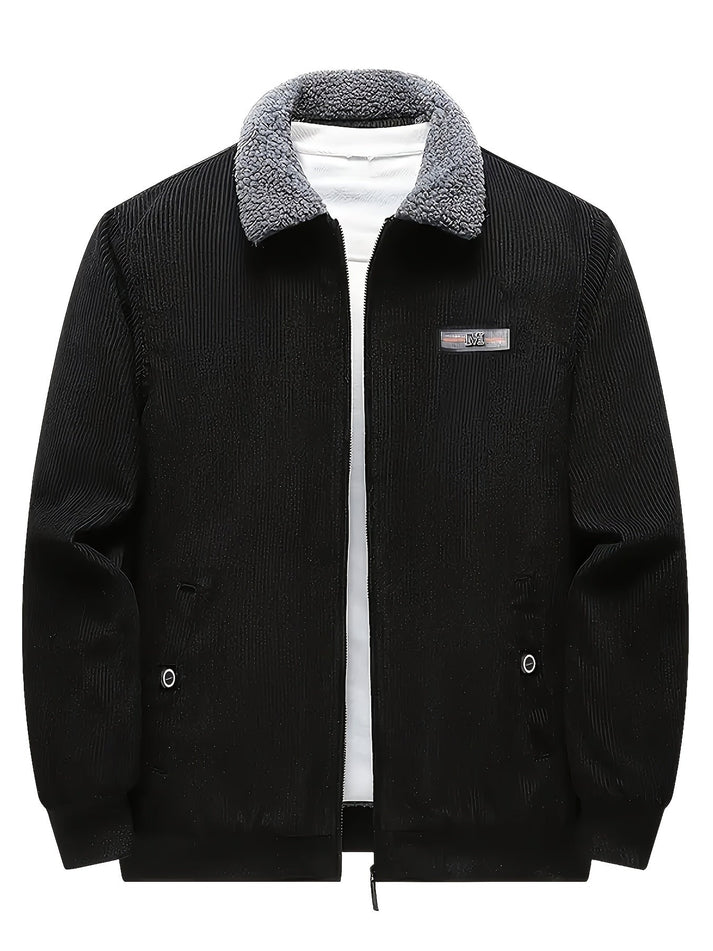 Retro Winterjacke mit Langarm für Herren