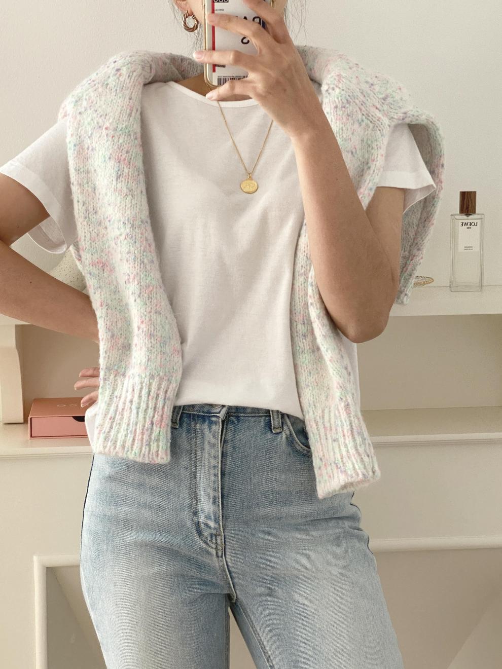 Damen-Cardigan mit langen Ärmeln und modischem Knopfverschluss