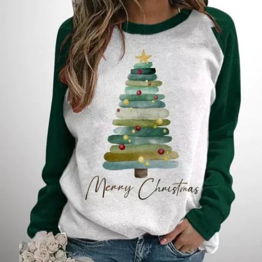 Modischer und bequemer Weihnachtspullover für Damen