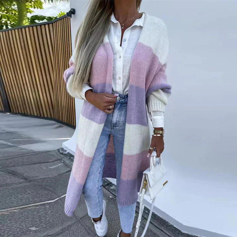 Bequemer Cardigan mit entspannter Passform und raffiniertem Entwurf