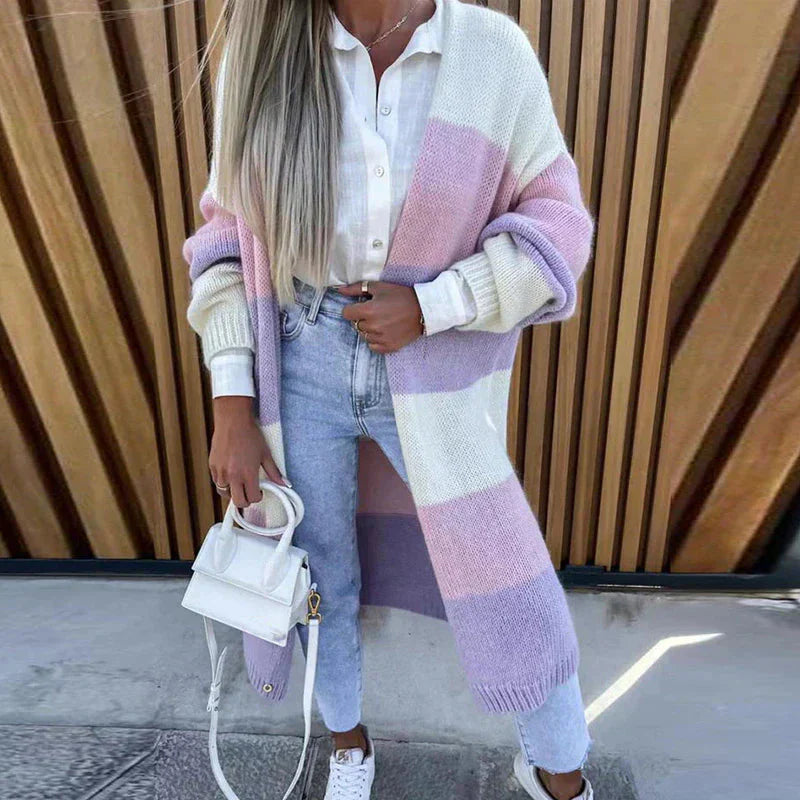 Bequemer Cardigan mit entspannter Passform und raffiniertem Entwurf