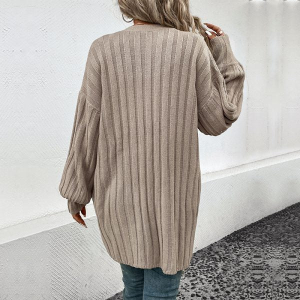 Eleganter Damen-Cardigan mit Langarm – Schlichtes Design für Stilvolle Outfits