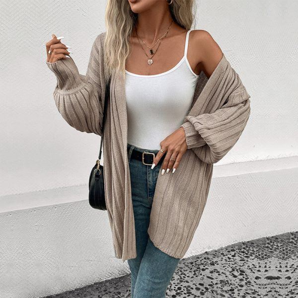 Eleganter Damen-Cardigan mit Langarm – Schlichtes Design für Stilvolle Outfits