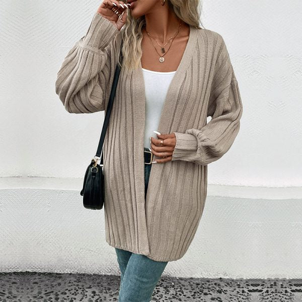 Eleganter Damen-Cardigan mit Langarm – Schlichtes Design für Stilvolle Outfits